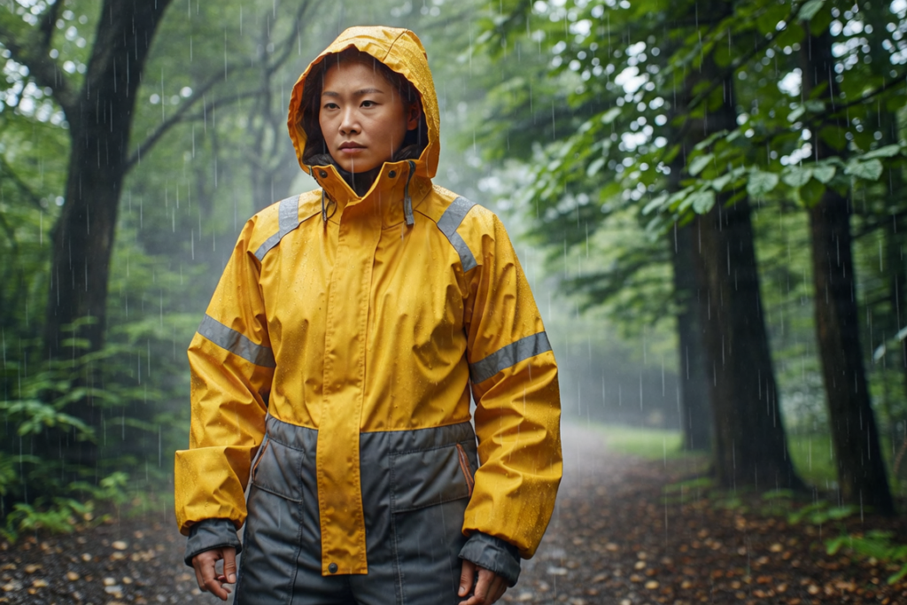 Outdoor and weather protection workwear - rain jackets and insulated gear